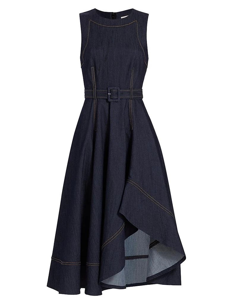 Cinq à Sept Zelda Denim Belted Midi-Dress 1