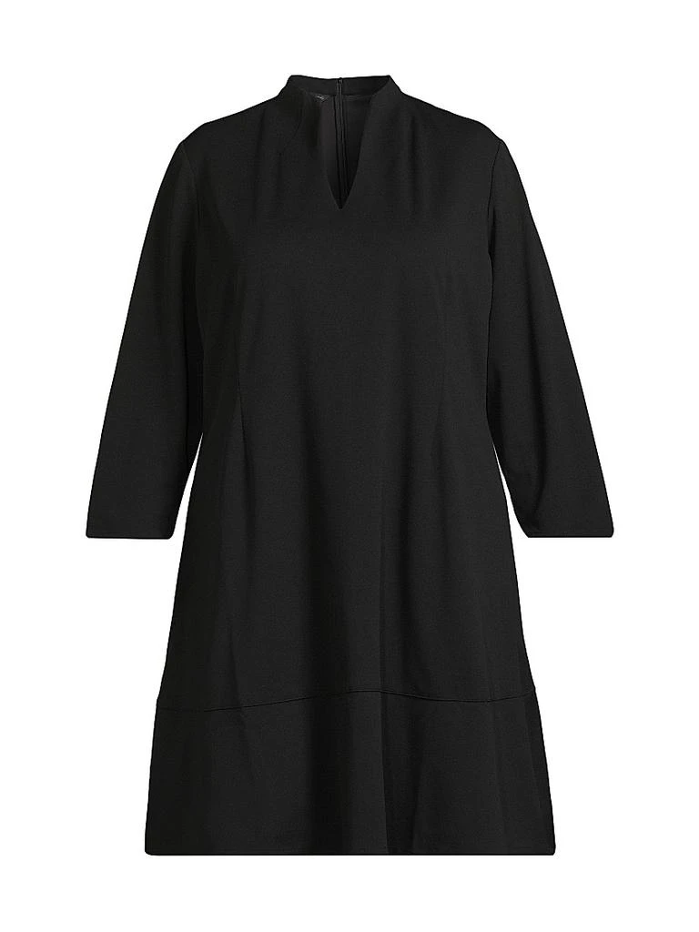 Ming Wang Plus Size Deco Crepe Minidress 1