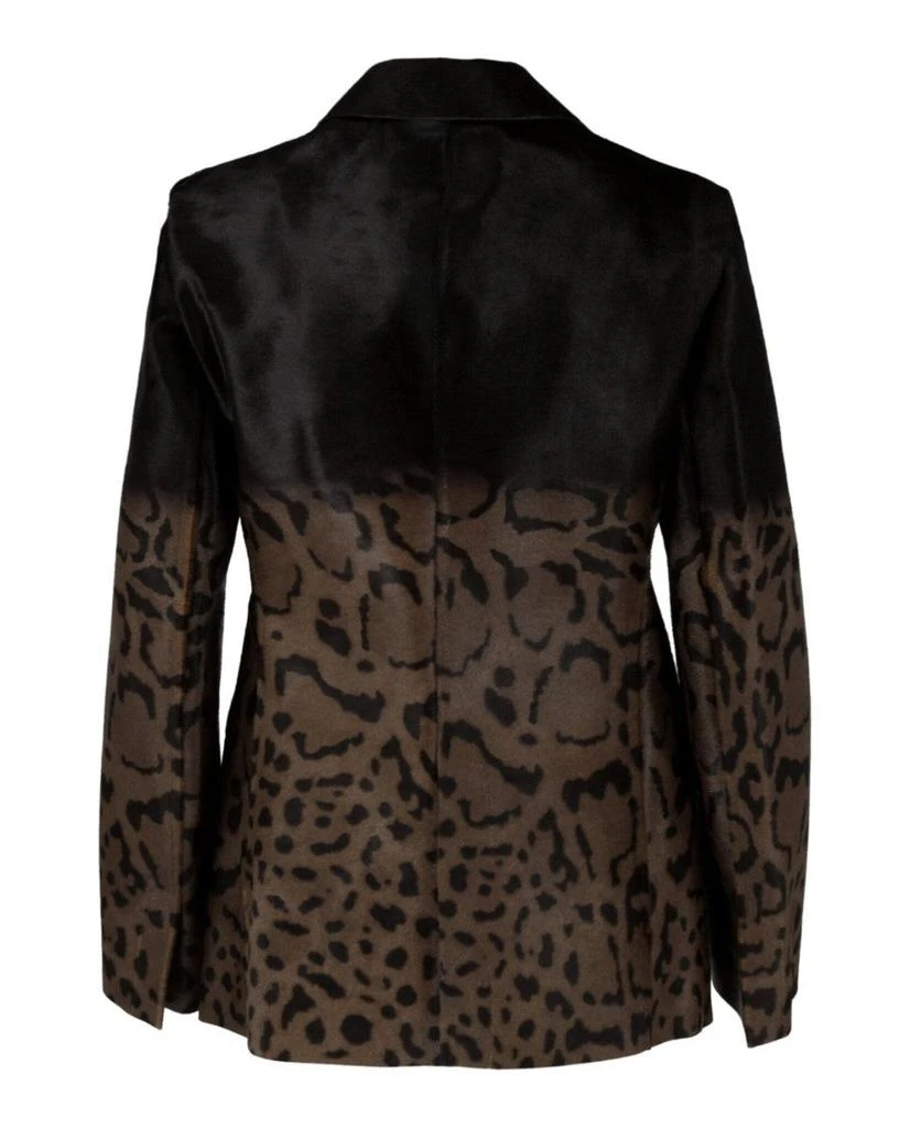 Salvatore Ferragamo Salvatore  Single Breasted Leopard Blazer 2