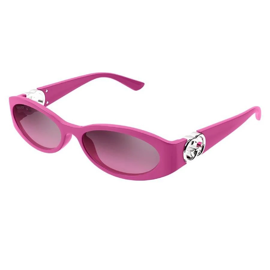 Gucci Gucci Pink Mirrror Gradient Oval Ladies Sunglasses GG1660S 003 54 2