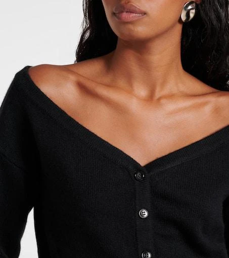 Lisa Yang Beata off-shoulder cashmere cardigan 4
