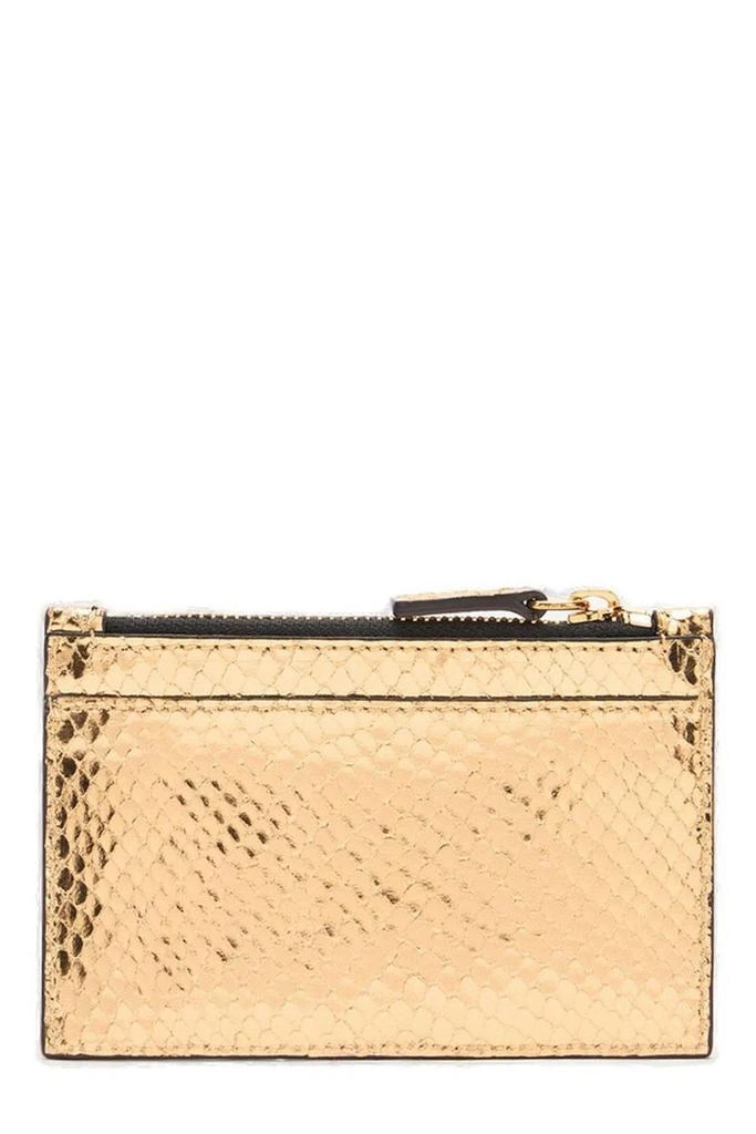 Roberto Cavalli Roberto Cavalli Logo Embossed Zipped Card Holder 2