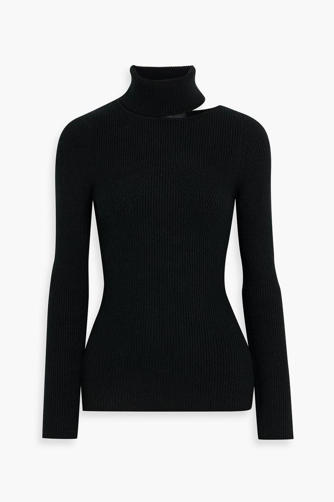 Arch4 Opal cutout ribbed cashmere turtleneck sweater