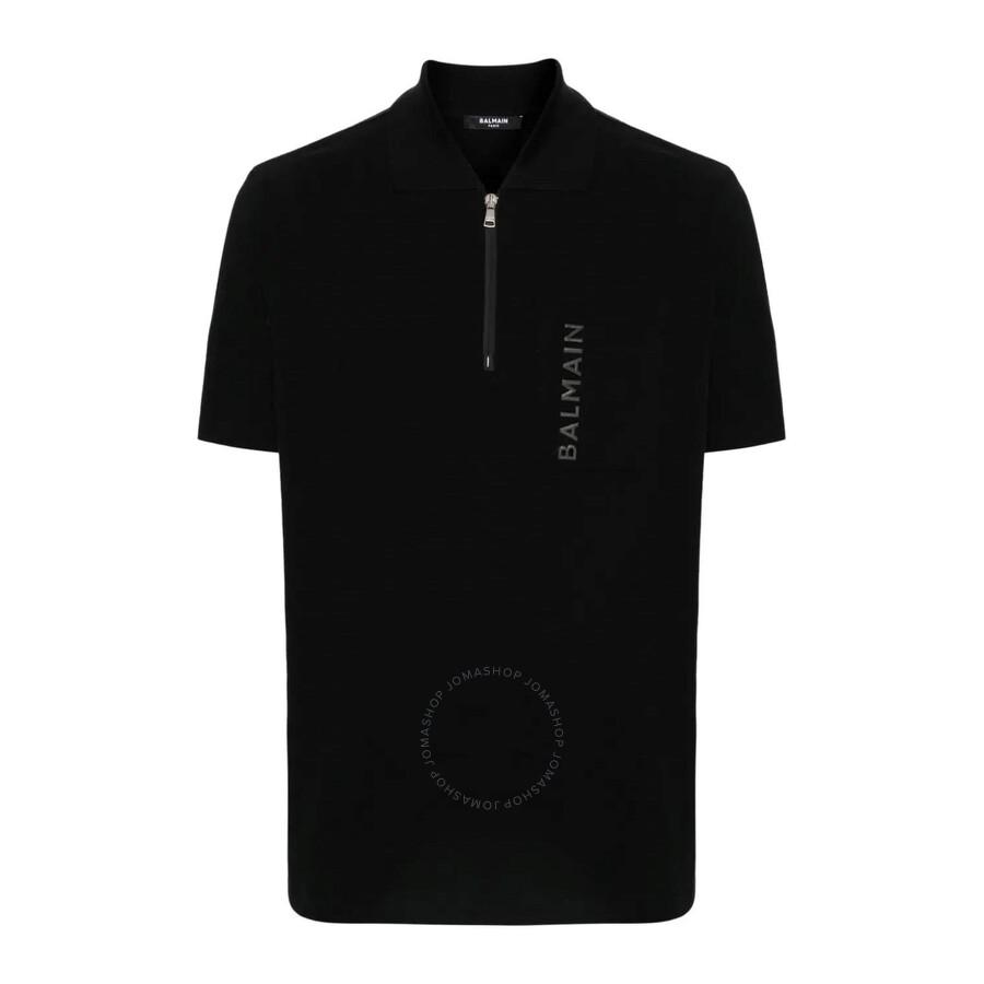 Balmain Signature Emb Zipped Polo Clothing – On Sale Now