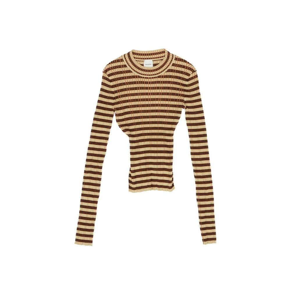 Nanushka Nanushka Perrie Striped Ribbed Top 1