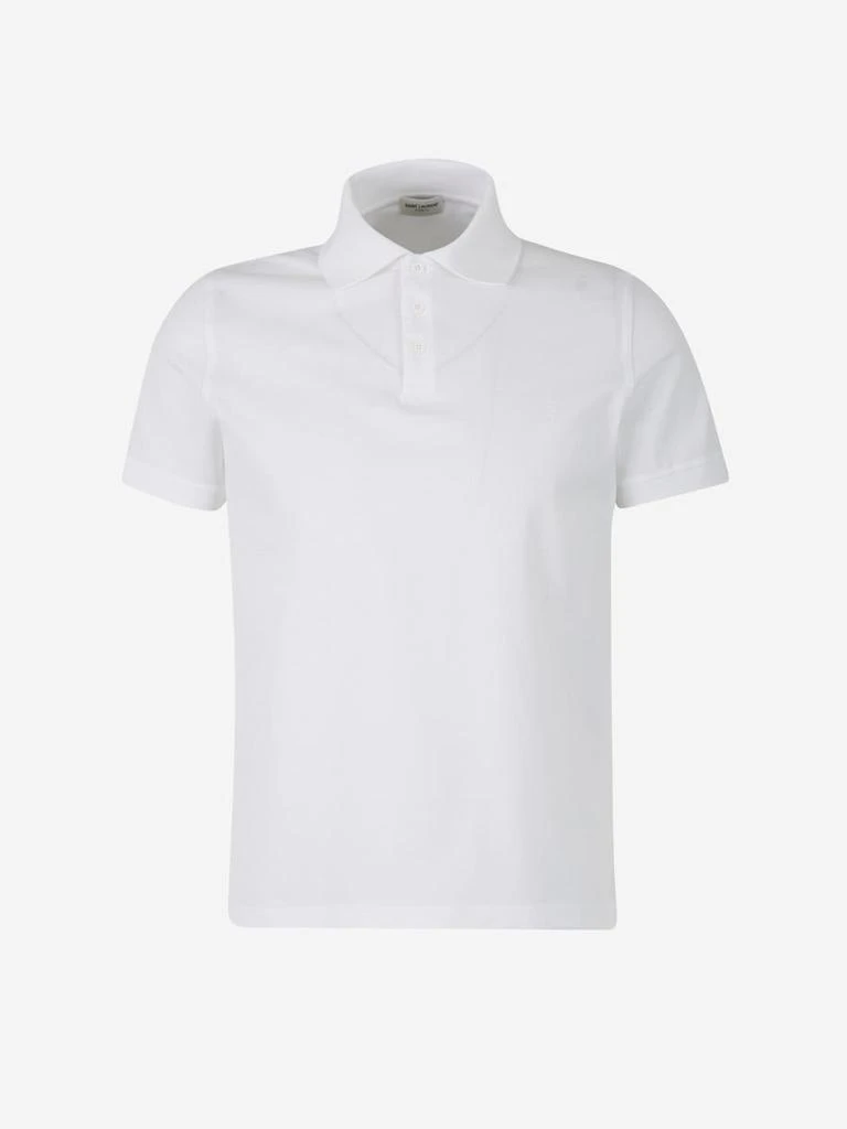 Yves Saint Laurent Saint Laurent Cotton Piqué Polo 1