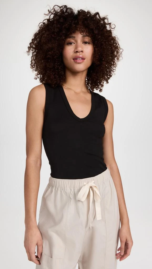 Enza Costa Supima Cotton Essential Sleeveless Tank 1