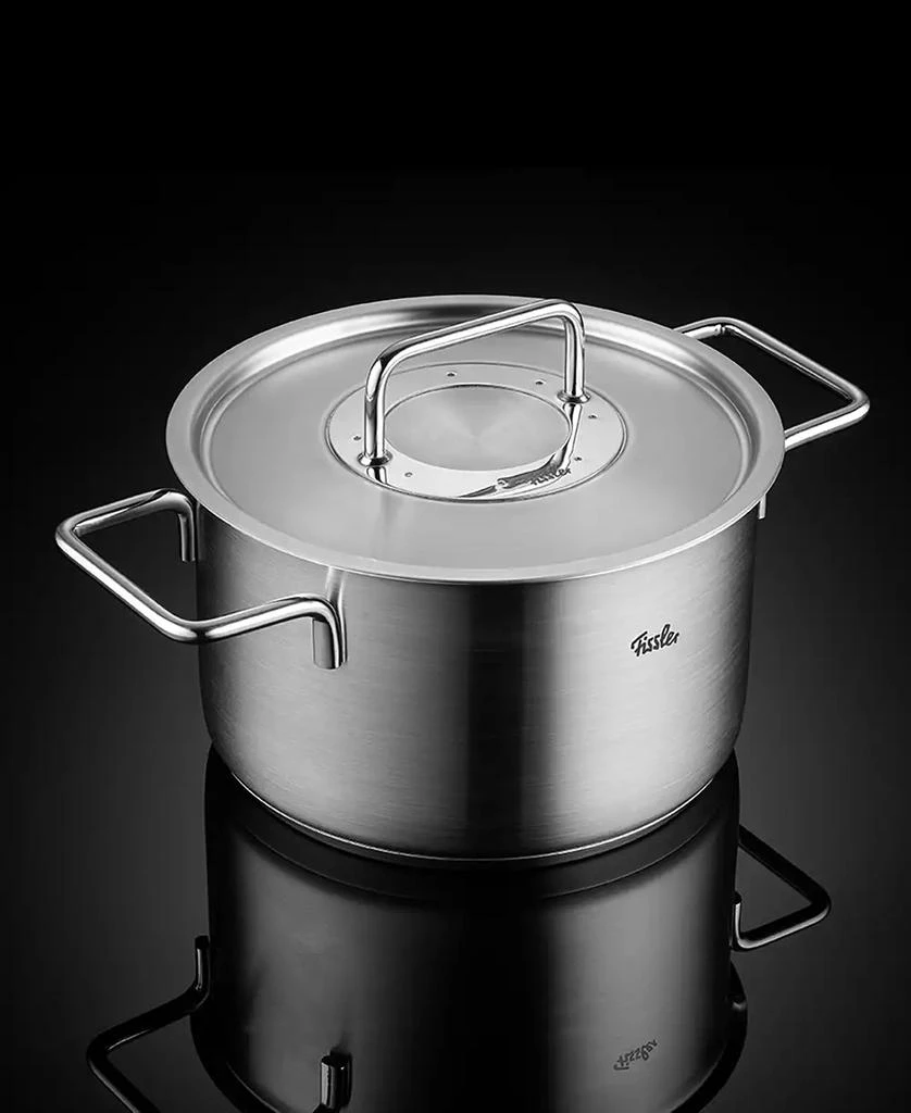 Fissler Pure Collection Stainless Steel 2.2 Quart Stock Pot with Metal Lid 6