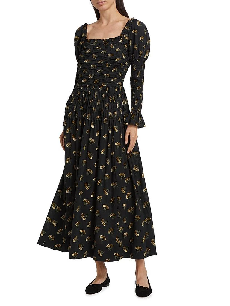 DÔEN Wilmina Floral Smocked Maxi-Dress 3