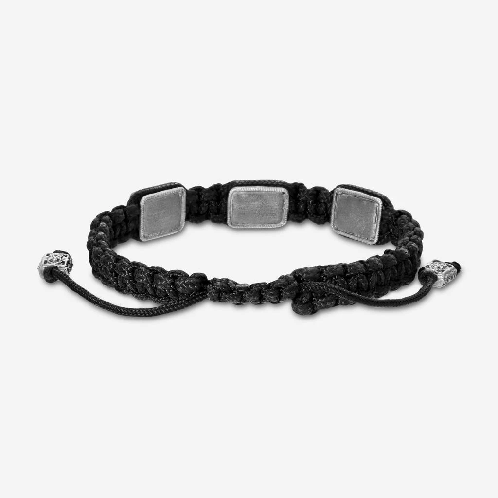 Armenta Armenta Men
s Romero 18K Yellow Gold 
Sterling Silver Diamond Cord Bracelet 18065 3