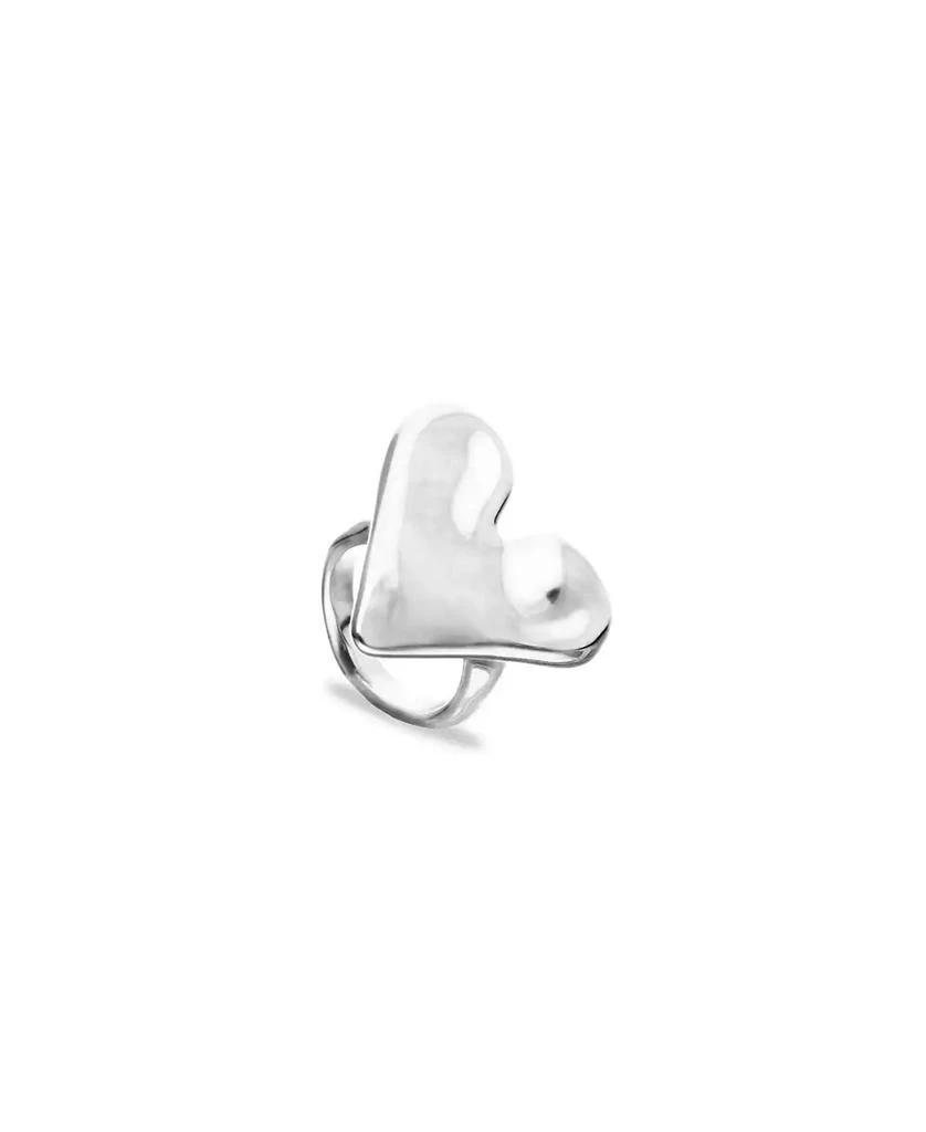 UNOde50 Sterling Silver Plated Heart Shaped Ring 3