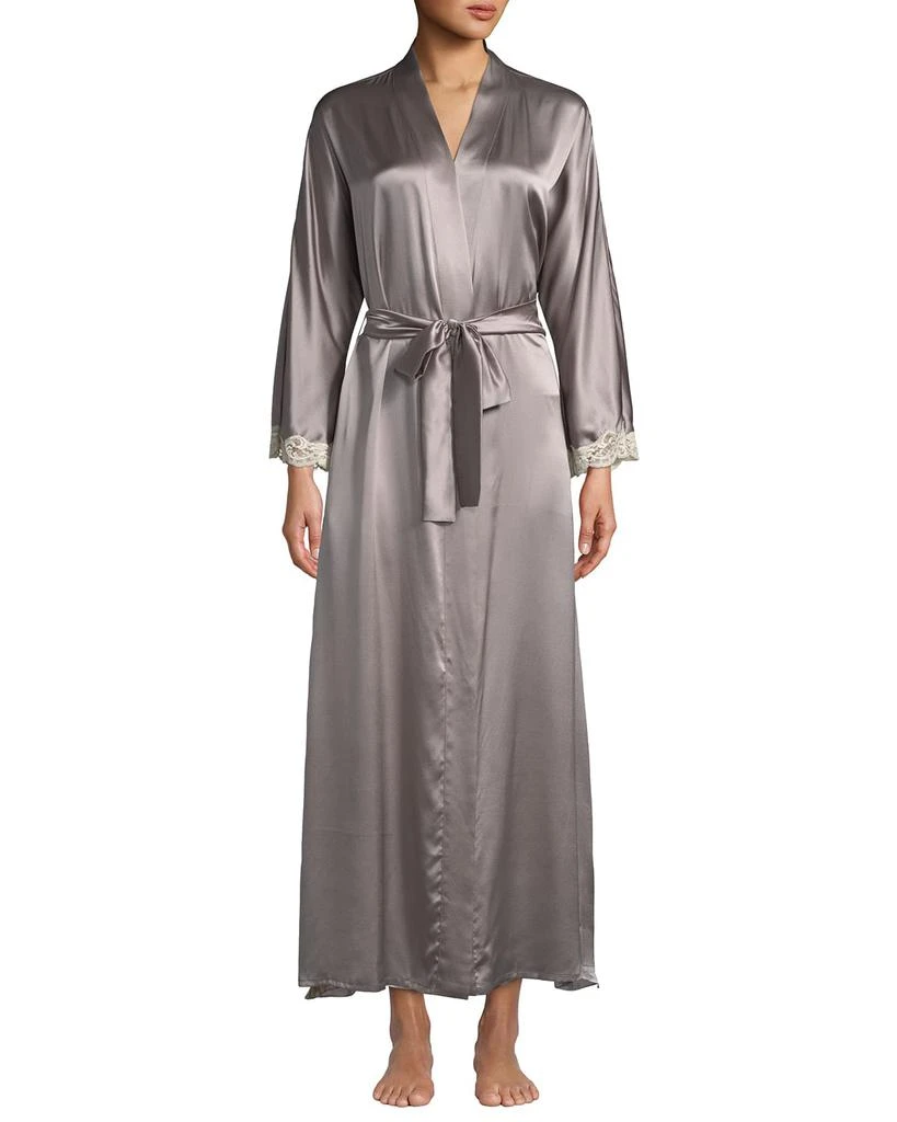 Christine Lingerie Bijoux Long Silk Robe 4
