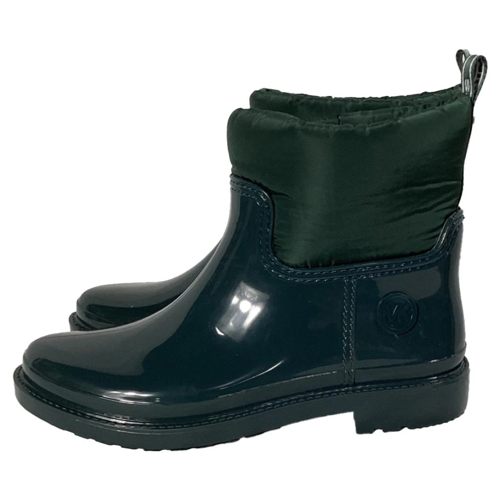 Michael Kors Blakely Logo Tape Rain Boots in Racing Green PVC and Nylon 4