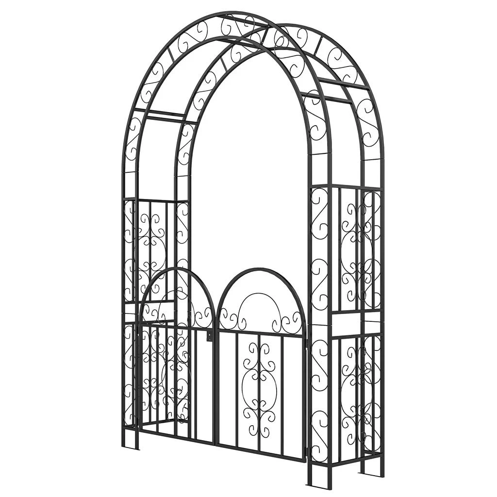 Hivvago Steel Wedding Arch Stand with Gate