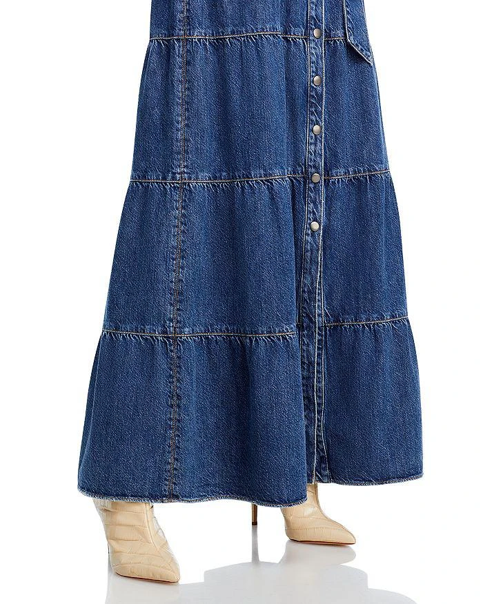 Alice + Olivia Miranda Denim Maxi Dress 6