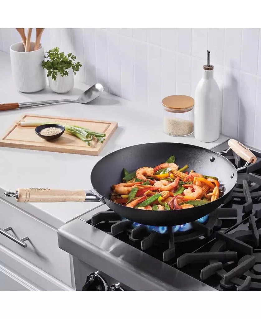 Cuisinart 14" Carbon Steel Wok with Helper Handle 3