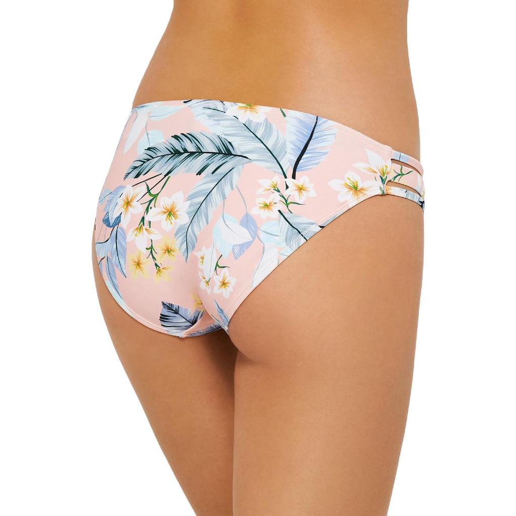 Hula Honey Juniors Womens Floral Strappy Swim Bottom Separates