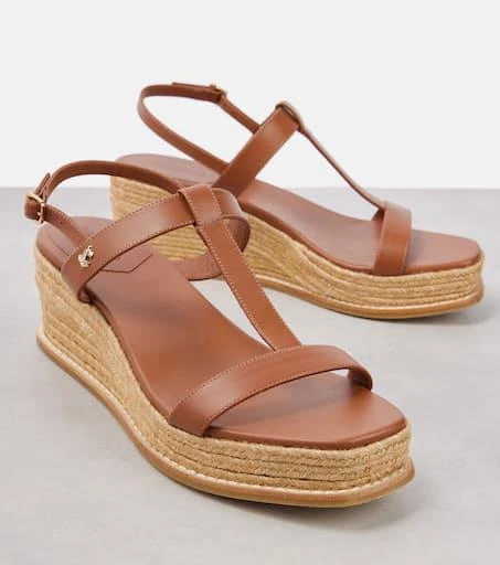 Jimmy Choo Theia 60 leather espadrilles wedges 5