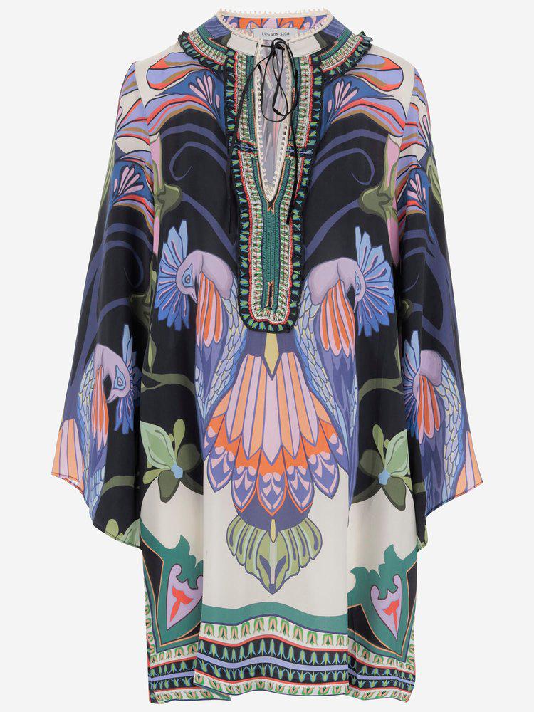 LUG VON SIGA Lug Von Siga Printed Tunic Dress