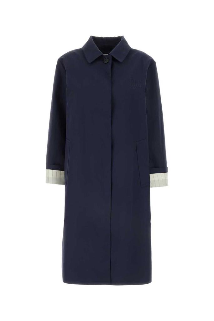 トレンチコート MIU MIU Women Trench Coats MS2019SOOO15D7 F0008 Blue Miu Miu Miu Miu Trench - Coats - Compare Prices from 7+