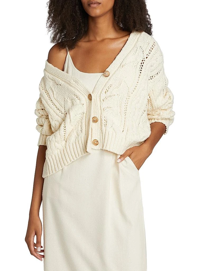 Jenni Kayne Audrey Cotton V-Neck Cardigan 3