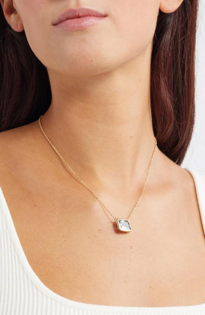 Nordstrom Emerald Cut Cubic Zirconia Pendant 2