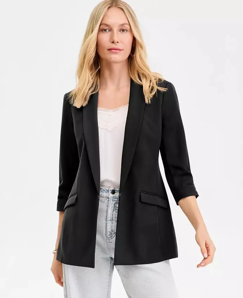 INC International Women's 3/4-Sleeve Blazer, Created for Macy's