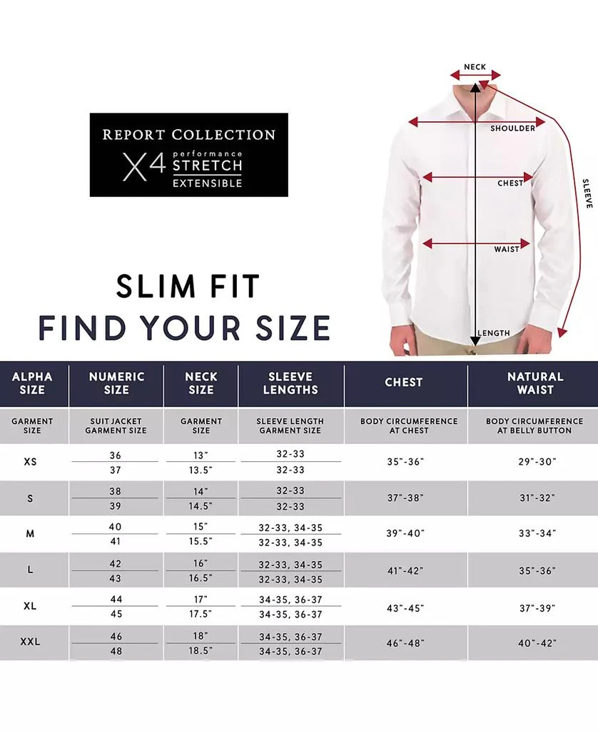 Report Men's Slim-Fit Check-Print Shirt 5