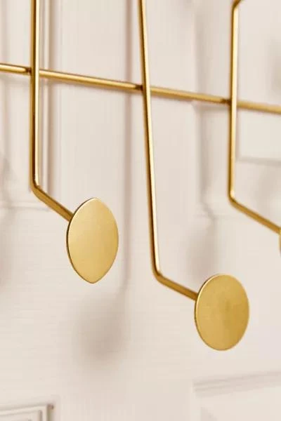 Urban Outfitters Moon Phase Metal Over-The-Door Multi-Hook 3
