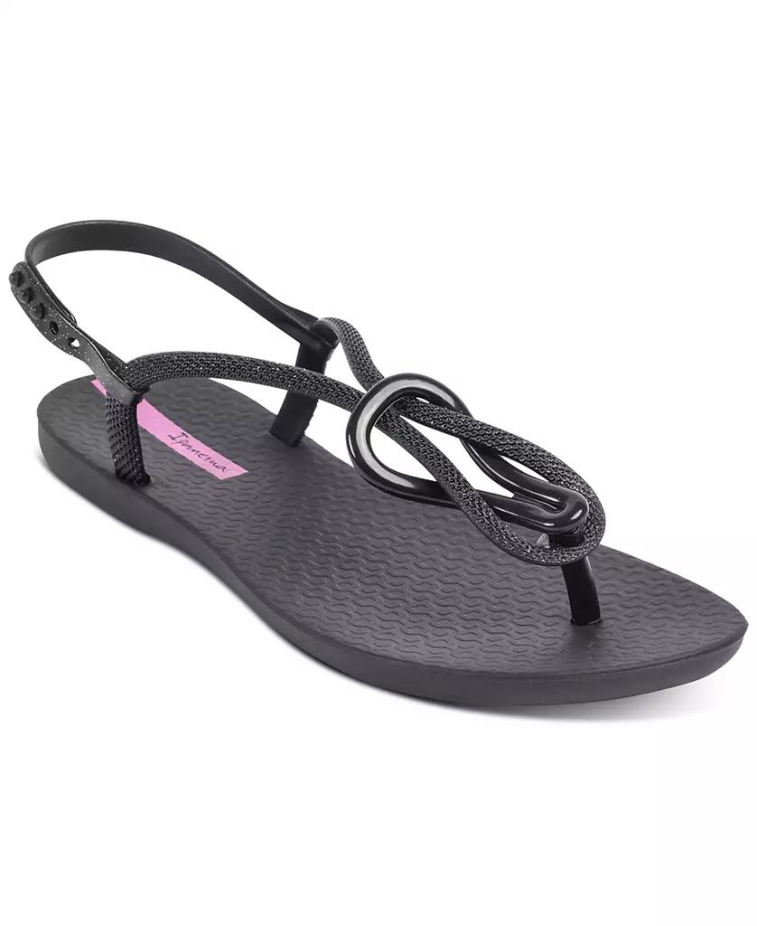 Ipanema Women's Trendy T-strap Flat Sandals