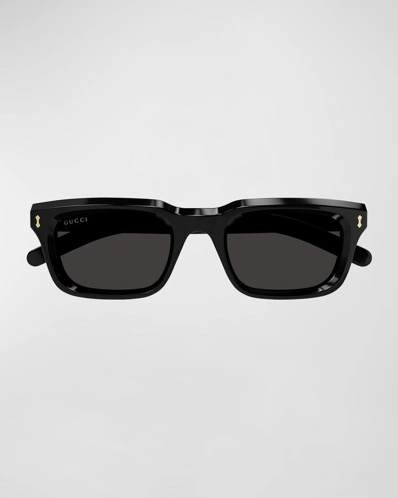 Gucci Men's Acetate Rectangle Sunglasses 3