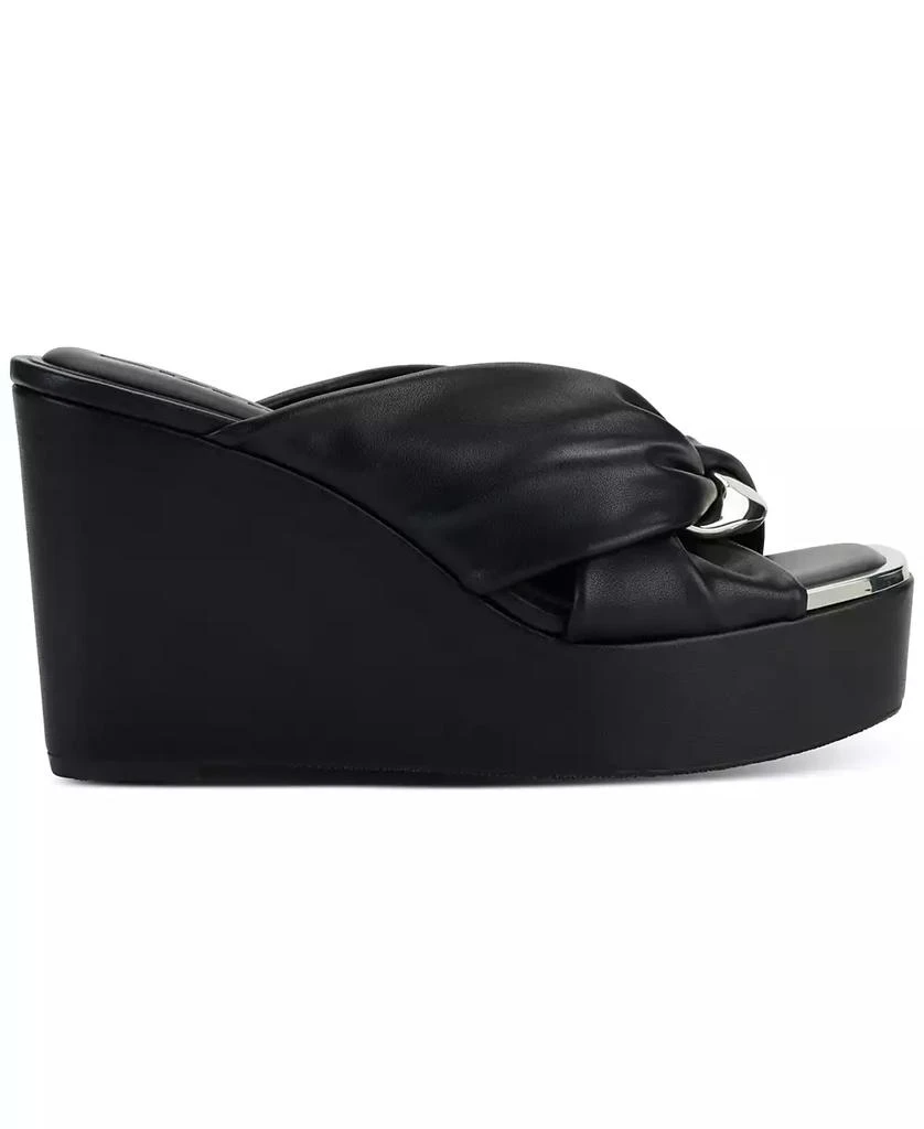 DKNY Women's Maryn Chain Twist Platform Wedge Sandals 2