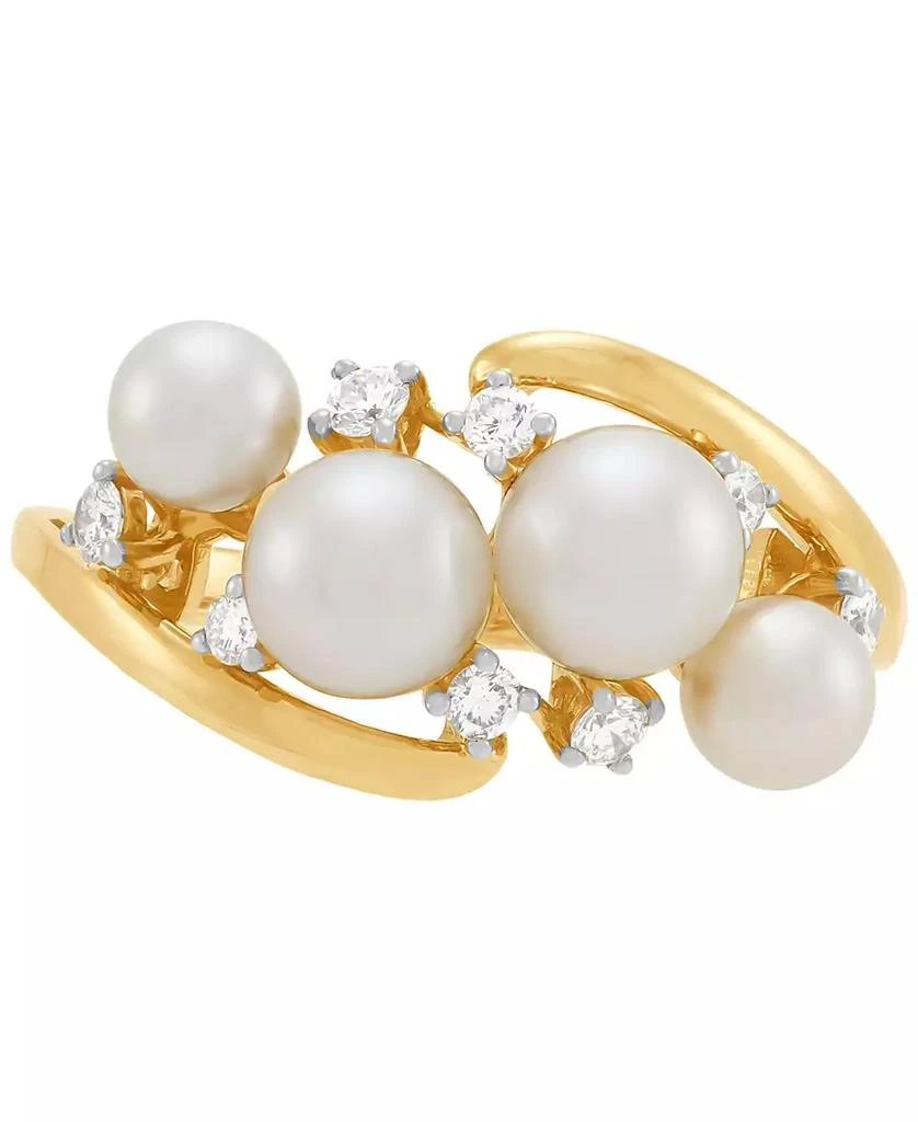 Honora Cultured Ming Pearl (4-6mm)
Diamond (1/5 ct. t.w.) Swirl Ring in 10k Gold 3