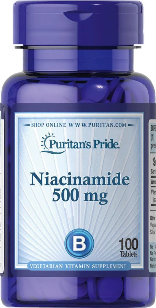 Puritan's Pride Niacinamide 500 mg 100 Tablets 1