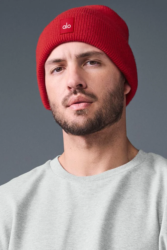 Alo Everyday Beanie - Bold Red - Hats - Free Shipping  display picture 3