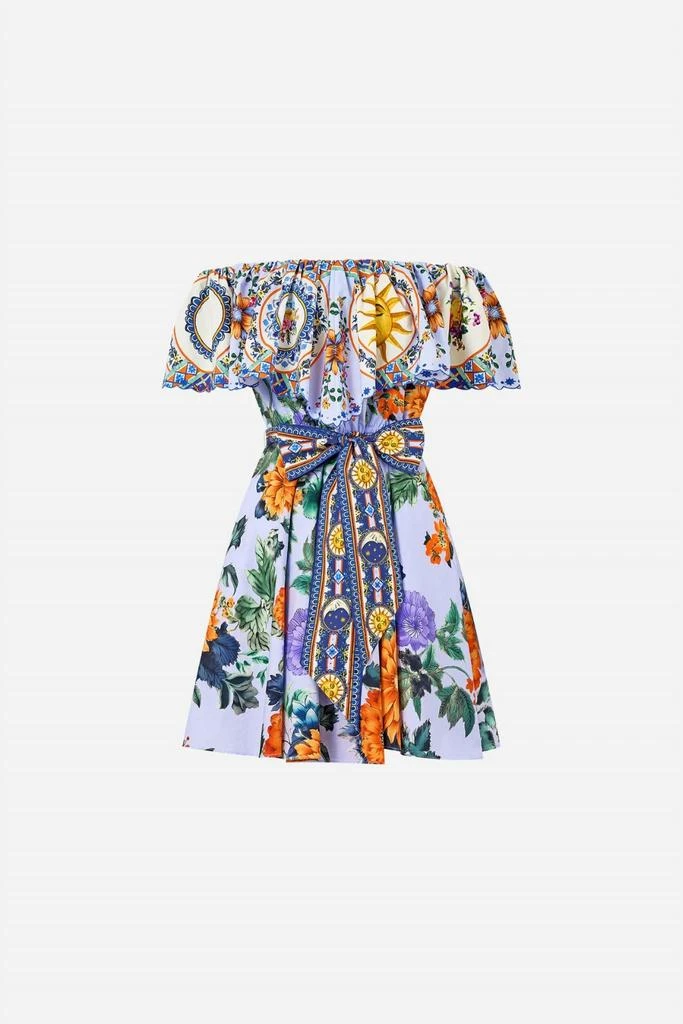 Camilla Shoulder Frill Short Dress | Print | Size S | Shopbop