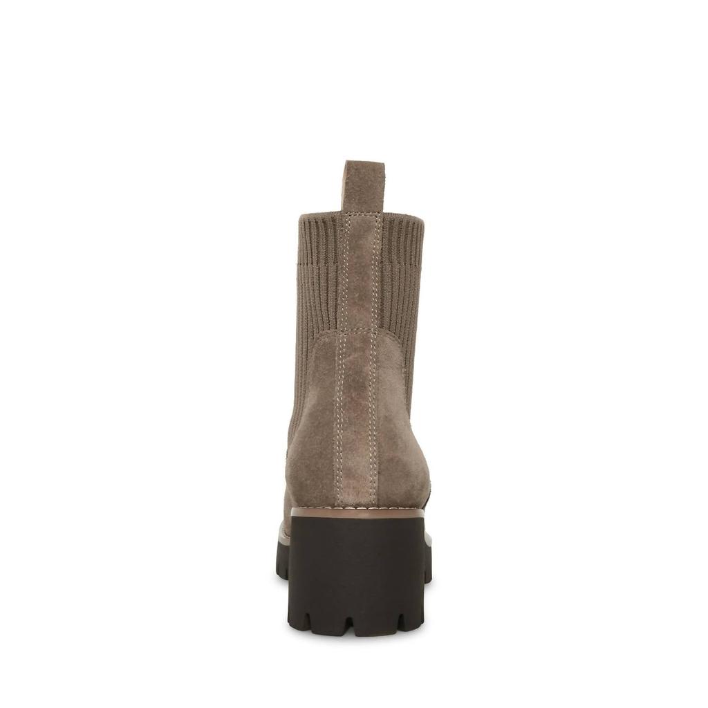 Blondo Women's Waterproof Darren Bootie In Dark Taupe Suede