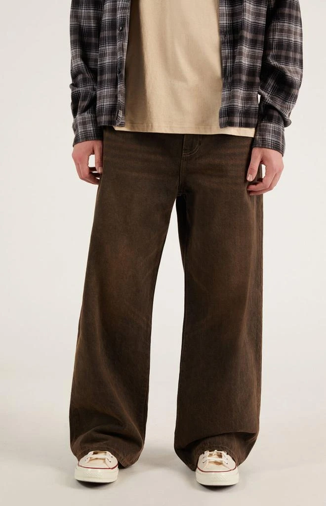 PacSun Blake Extreme Baggy Jeans Brown 3