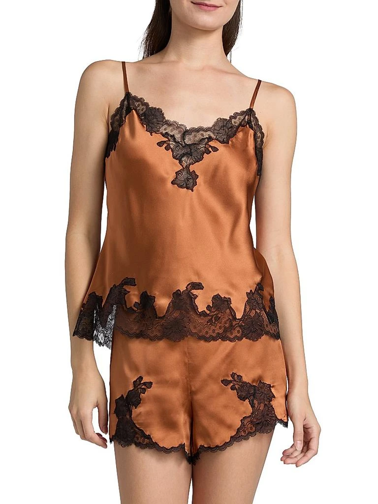Josie Lolita Silk-Lace Camisole & Shorts Set 3