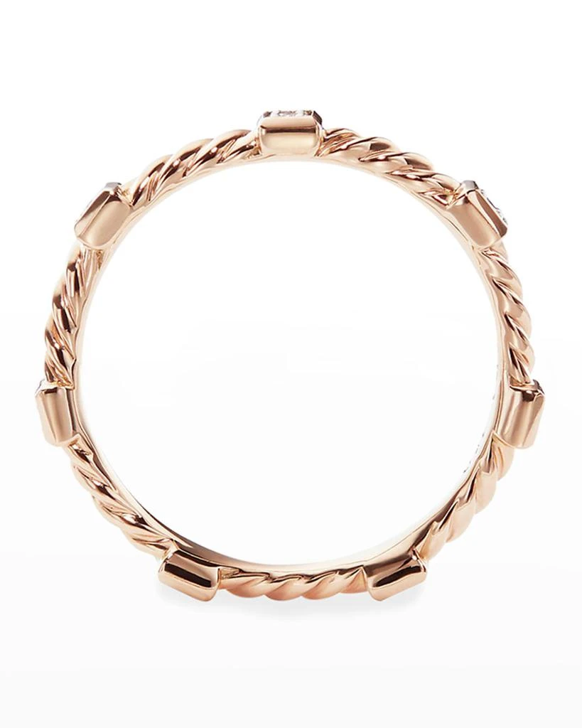 David Yurman 2mm Cable Collectibles Stack Ring in 18K Gold 3