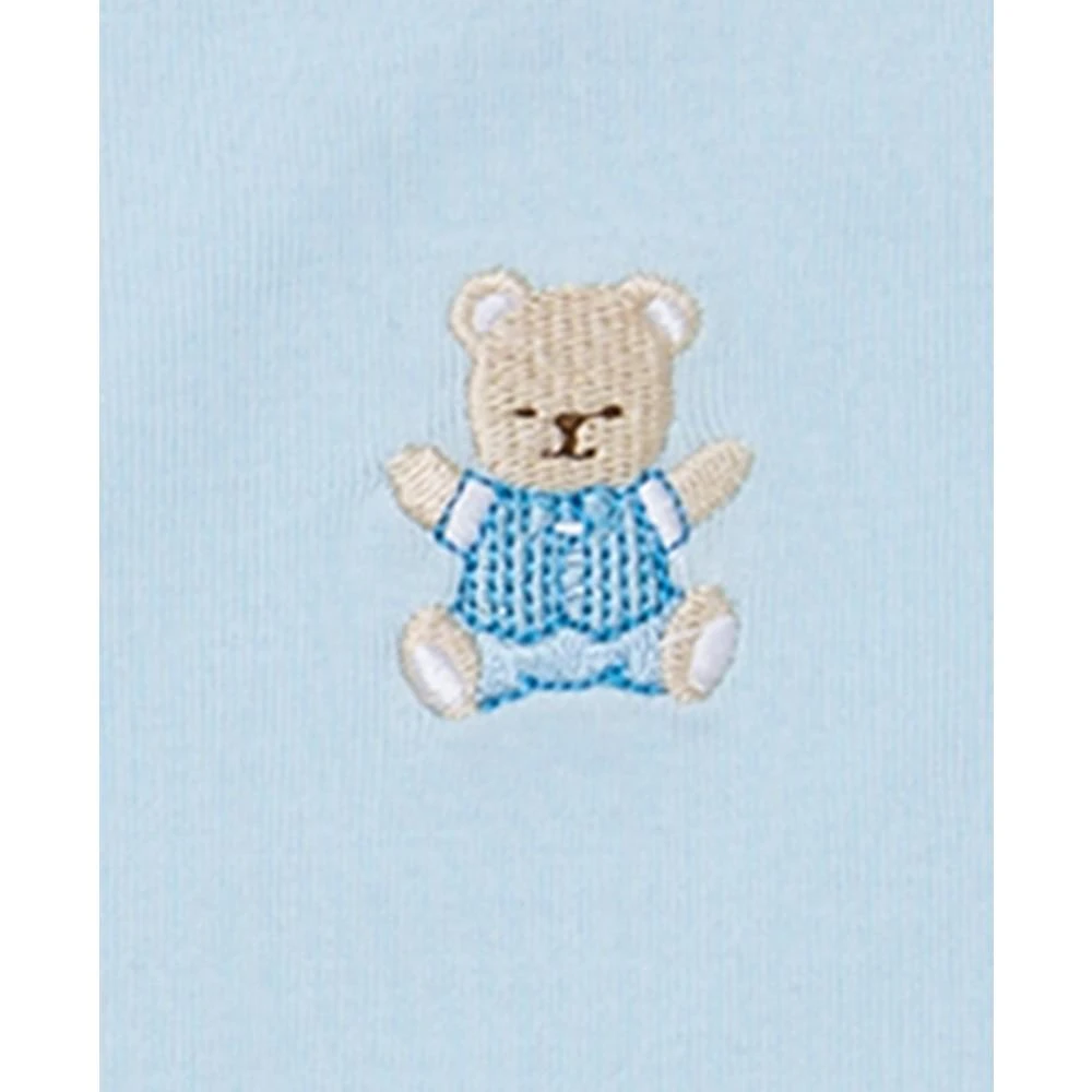 Little Me Baby Boys Cute Bear Cotton Bodysuits, Pack of 3 2