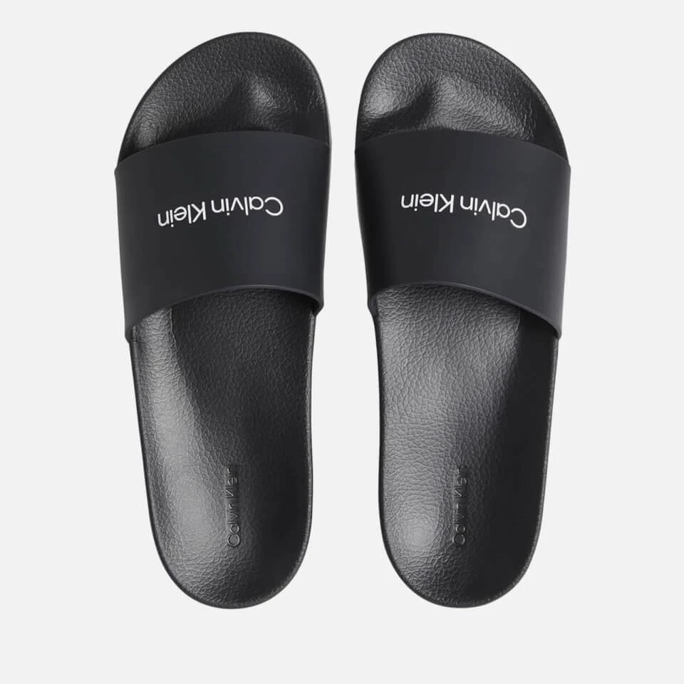 Calvin Klein CALVIN KLEIN MEN'S RUBBER SLIDE SANDALS 1