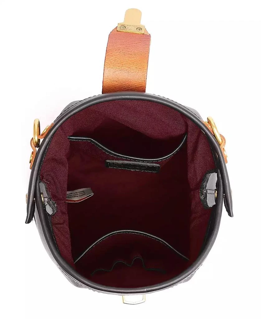 OLD TREND Women's Genuine Leather Doctor Bucket Crossbody Convertible Bag 3