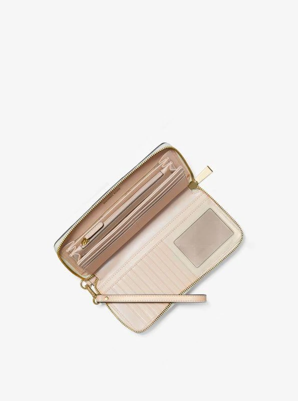 Michael Kors Logo Stripe Continental Wristlet 2