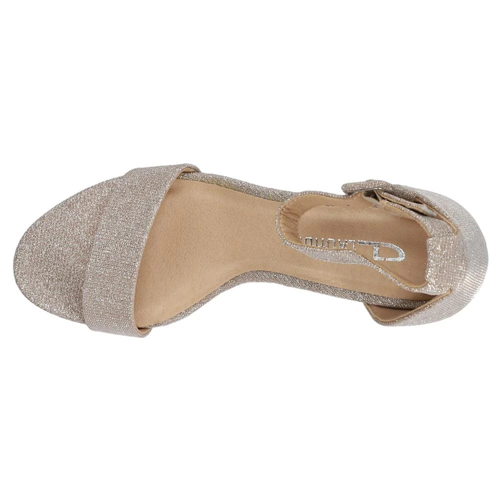 CL By Laundry Jody Shimmer Block Heel Sandals 4