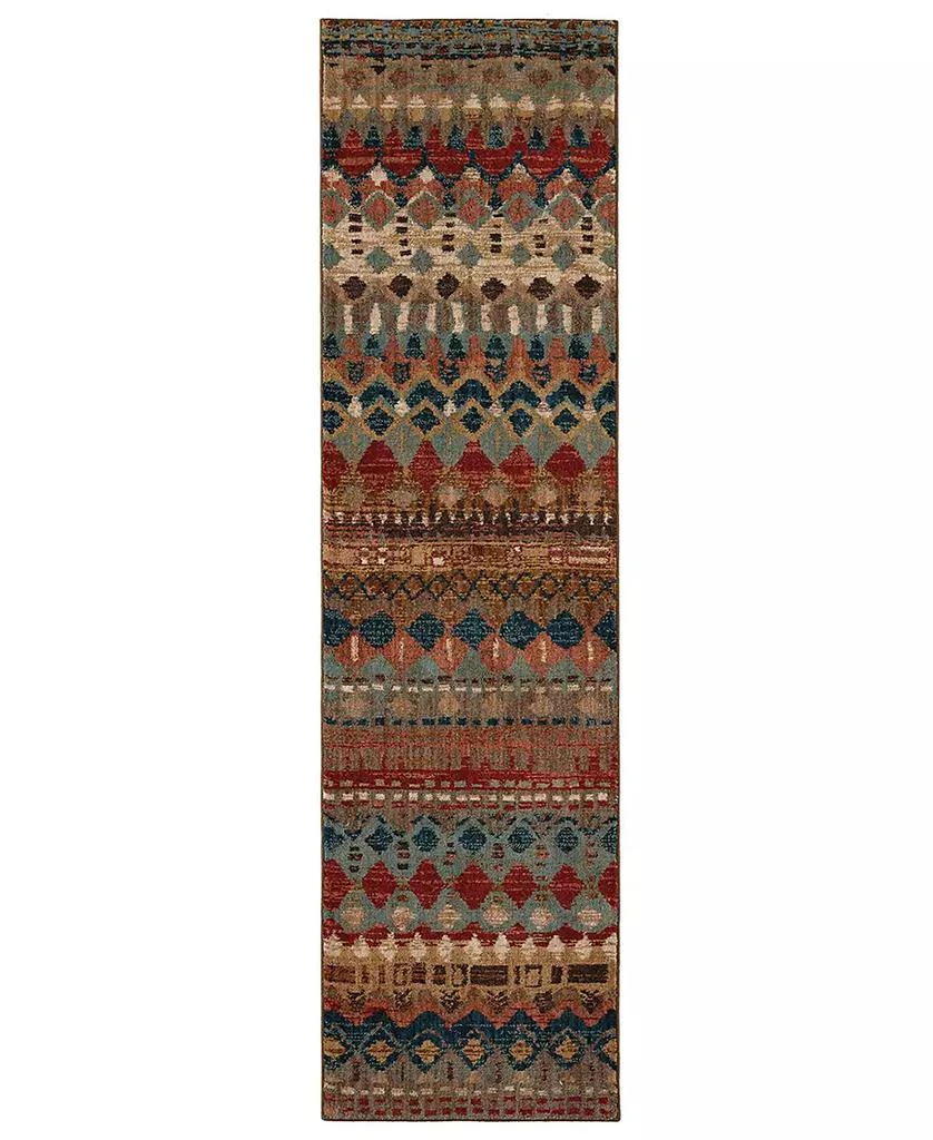 Karastan Spice Market Saigon Multi 2'4" x 7'10" Runner Rug 1