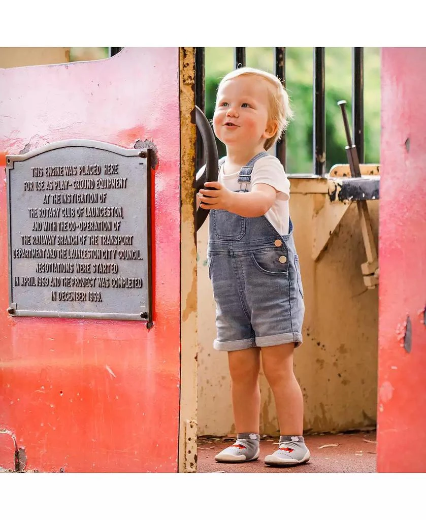 Komuello Infant Boys Breathable Washable Non-Slip Sock Shoes Train 6