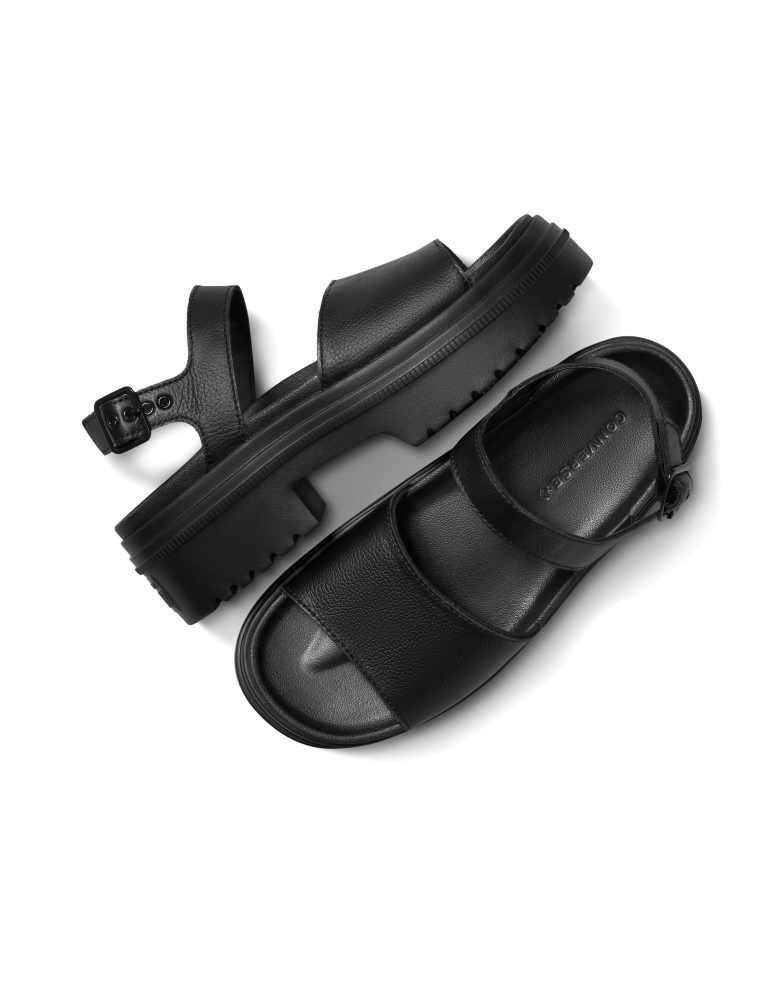 Converse Converse Converse chuck taylor all star lugged heel sandal in black/black/black