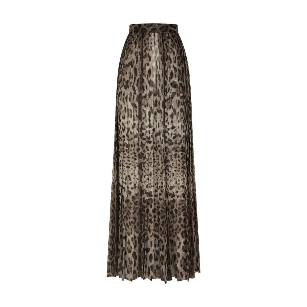 Dolce & Gabbana Leopard-print chiffon culottes 6