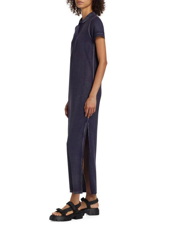 ATM Anthony Thomas Melillo Cotton Knit Short-Sleeve Polo Dress 3